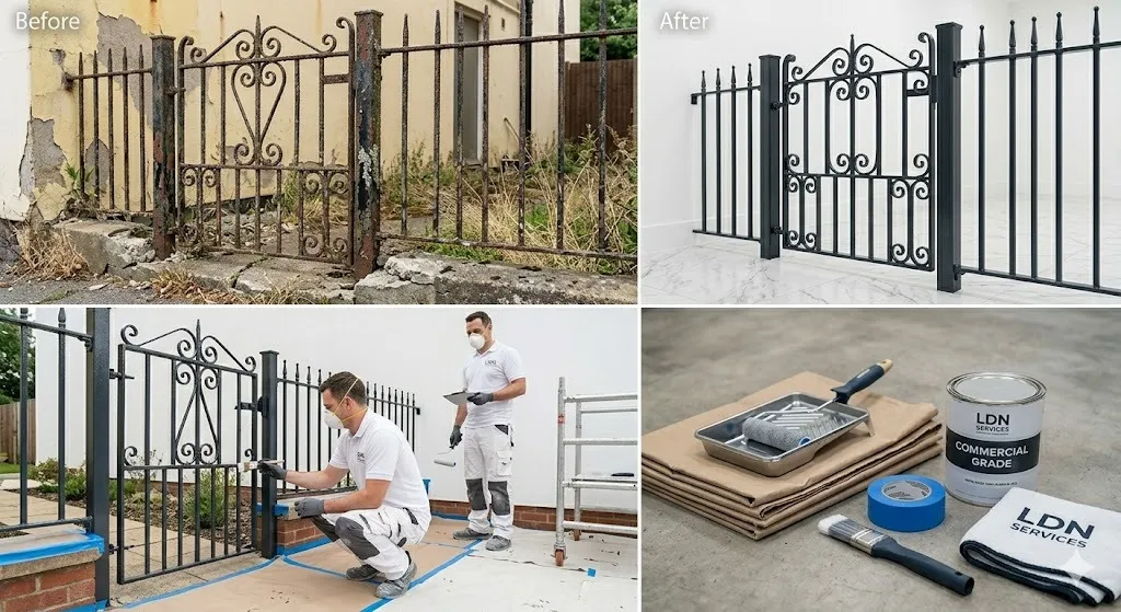 Metal Gate Railing Painting service in Hammersmith - Hammersmith Painters